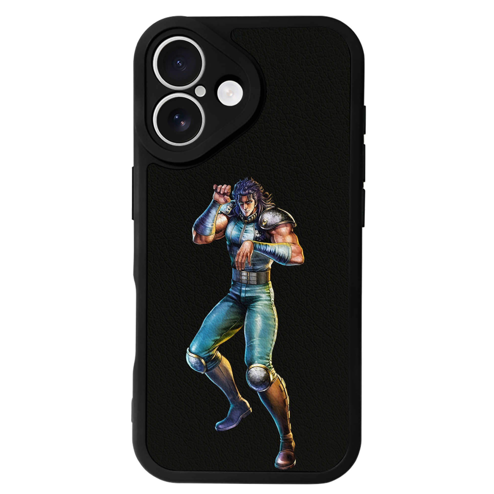 （画像用） 北斗の拳 Fist of the North Star 【iPhone 16シリーズ対応】シリコンスマホケース（レザー調） 材質：シリコン